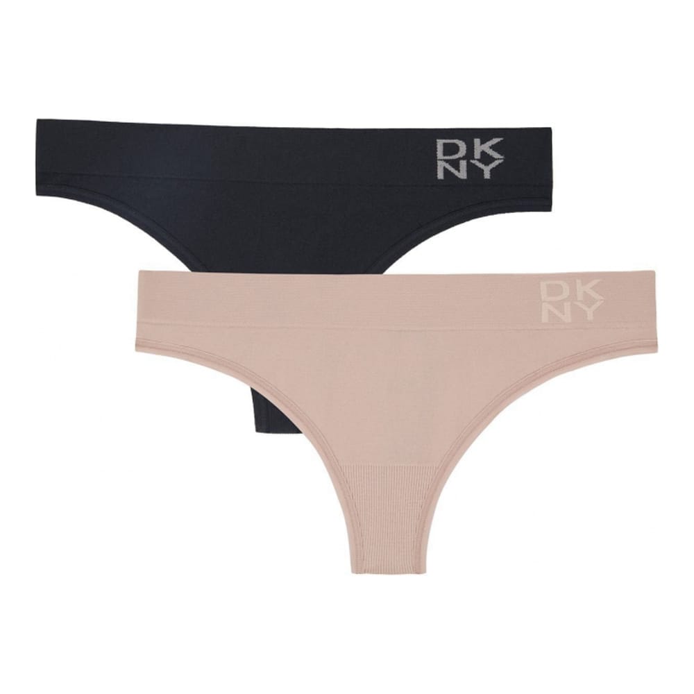 Dkny - Tanga 'Energy Low Rise Seamless' pour Femmes - 2 Pièces