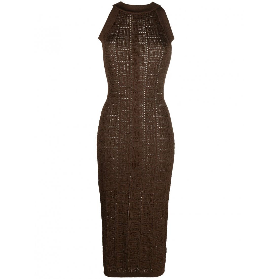 Balmain - Robe Midi 'Monogram' pour Femmes