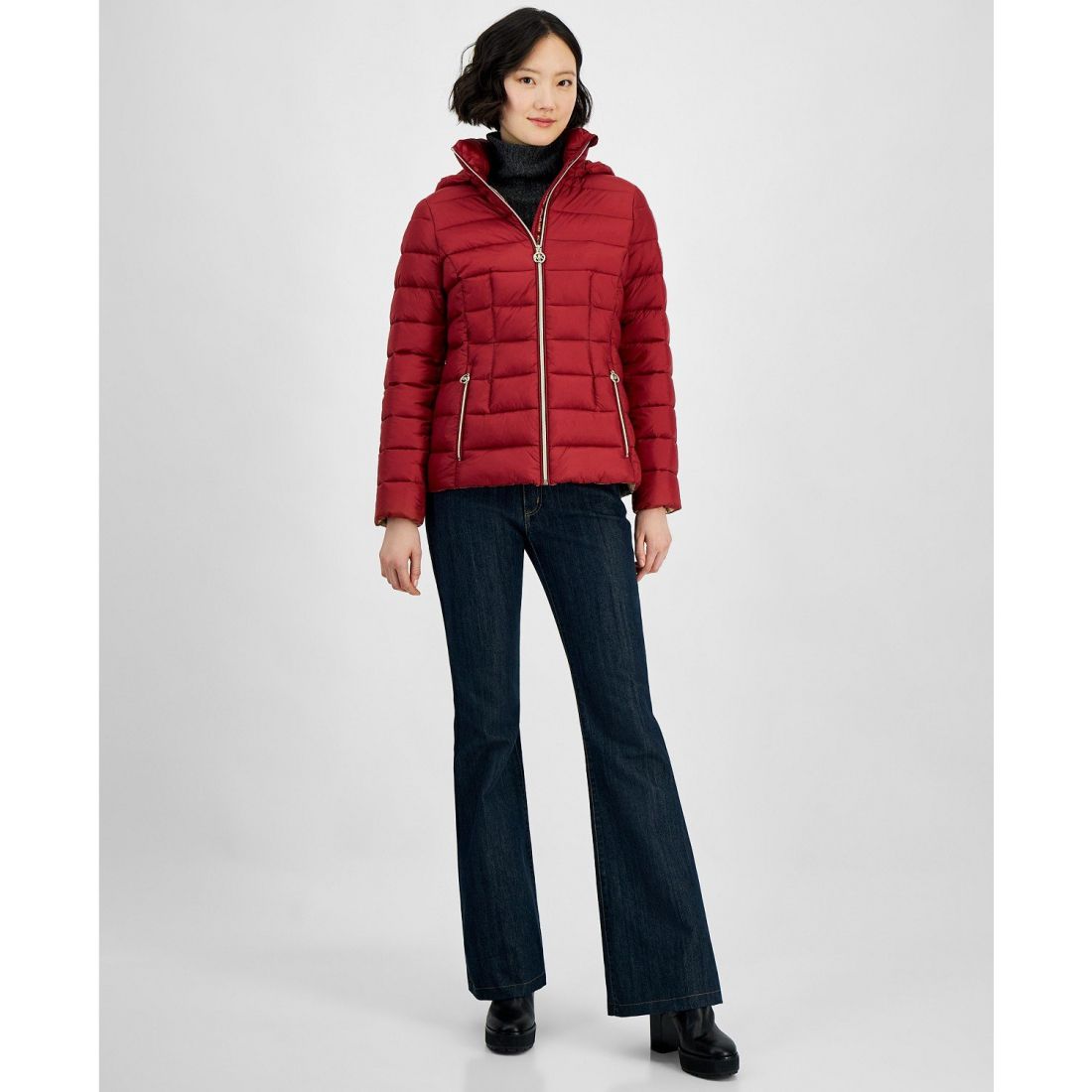Michael kors - Manteau matelassé 'Hooded Zip Packable Down' pour Femmes