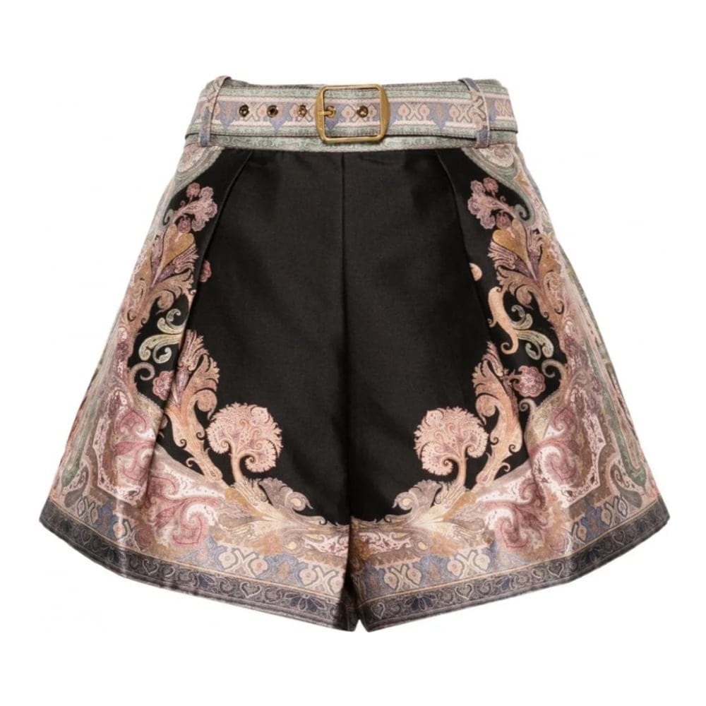 Zimmermann - Short 'Illustration Tuck' pour Femmes
