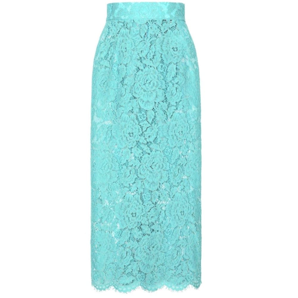 Dolce&gabbana - Jupe Midi 'Floral-Lace' pour Femmes