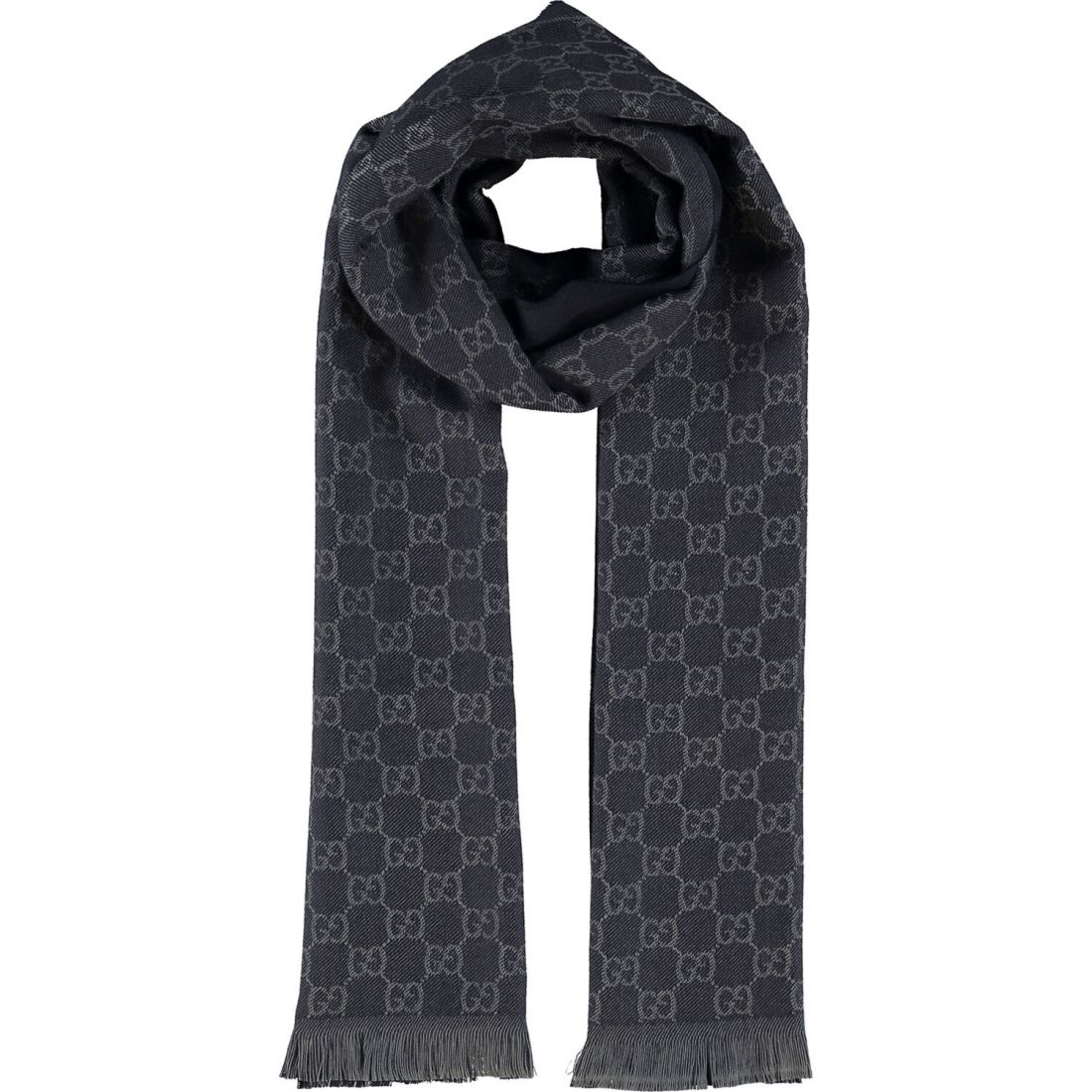 Gucci - Écharpe en laine 'Monogram' pour Hommes
