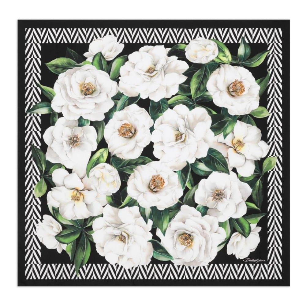 Dolce&gabbana - Foulard en soie 'Floral-Print' pour Femmes