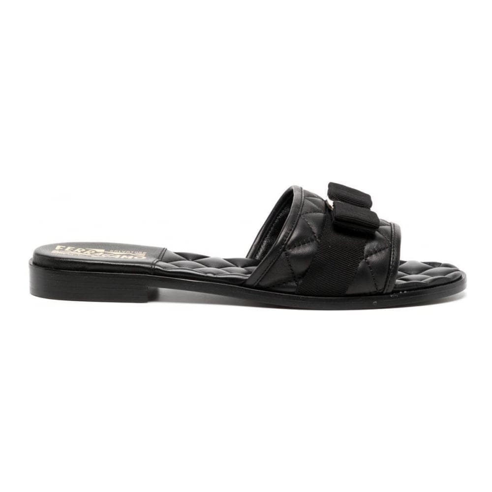 Salvatore ferragamo - "Sandales plates 'Vara Bow' pour Femmes"-6.5