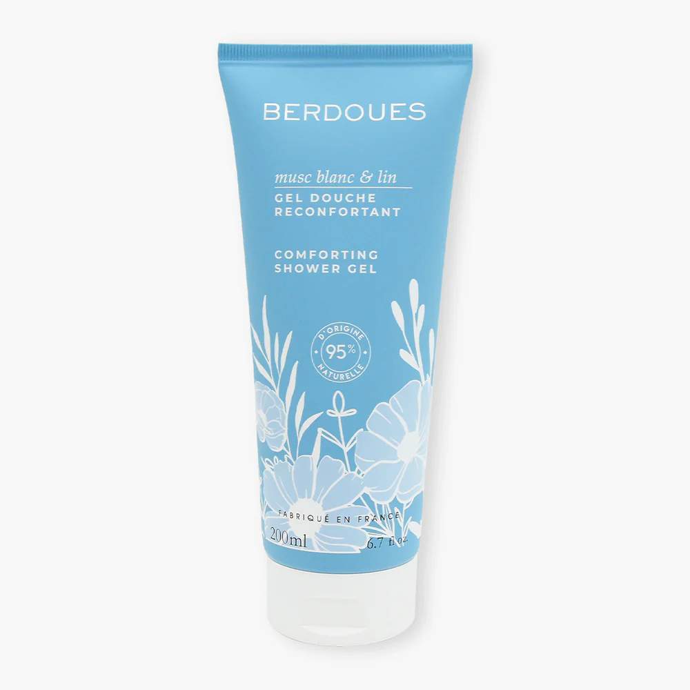Berdoues - Gel Douche 'Musc Blanc & Lin' - 200 ml