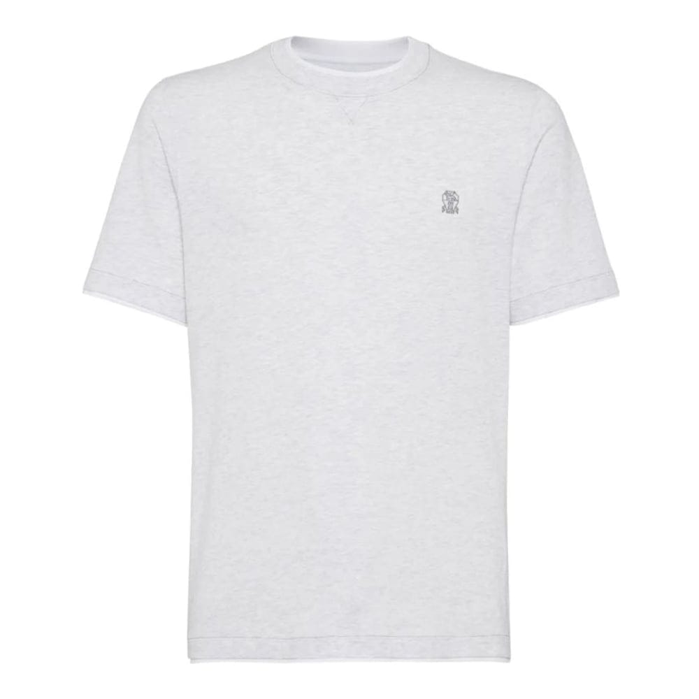 Brunello cucinelli - T-shirt 'Logo-Print' pour Hommes