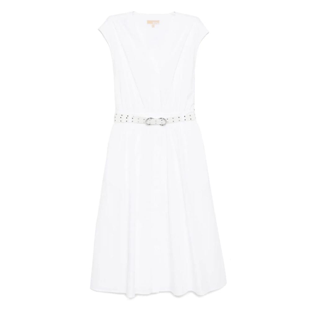 Michael michael kors - Robe Midi 'Midi Stretch Poplin Belted' pour Femmes