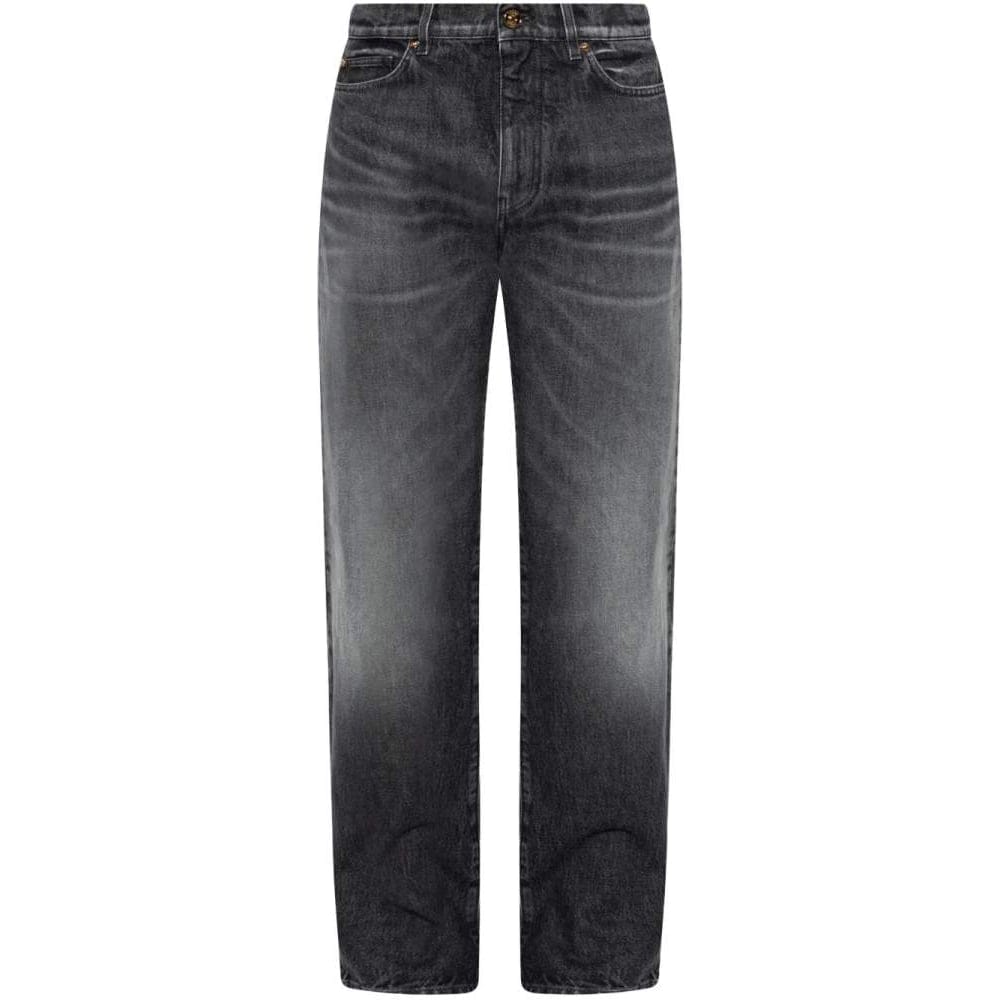 Versace - Jeans 'Logo-Embroidered' pour Hommes