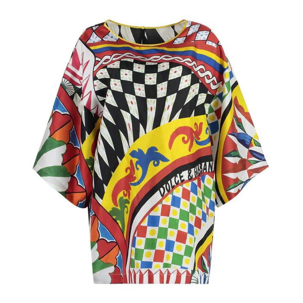 Dolce&gabbana - Blouse à manches courtes 'Carretto All Over Printed' pour Femmes