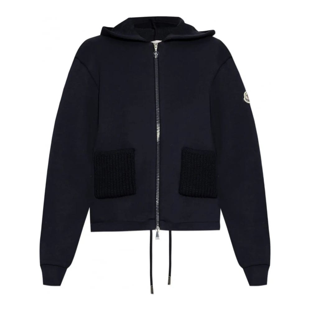 Moncler - Sweatshirt à capuche  'Knitted Pockets' pour Femmes