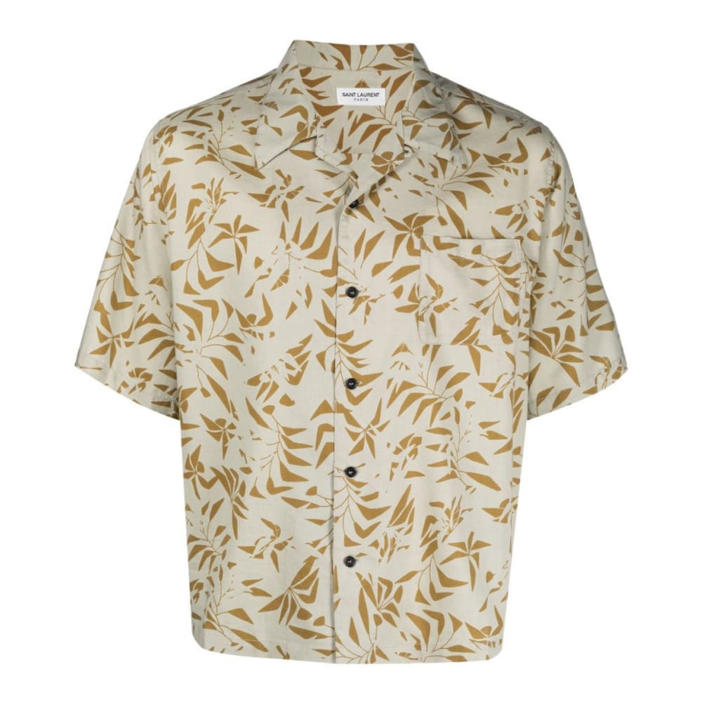 Saint Laurent - Chemise à manches courtes 'Palm Tree Hawaiian' pour Hommes