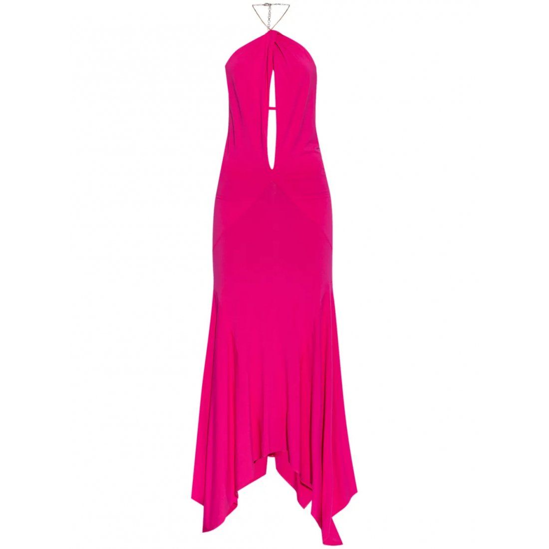 The attico - Robe maxi 'Halterneck Chain-Link Detail' pour Femmes