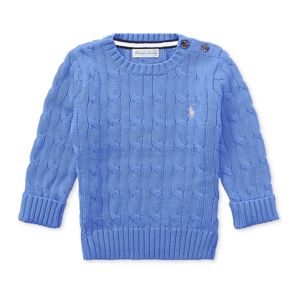 Polo ralph lauren - 'Cotton Cable-Knit Sweater' pour Bébés garçons