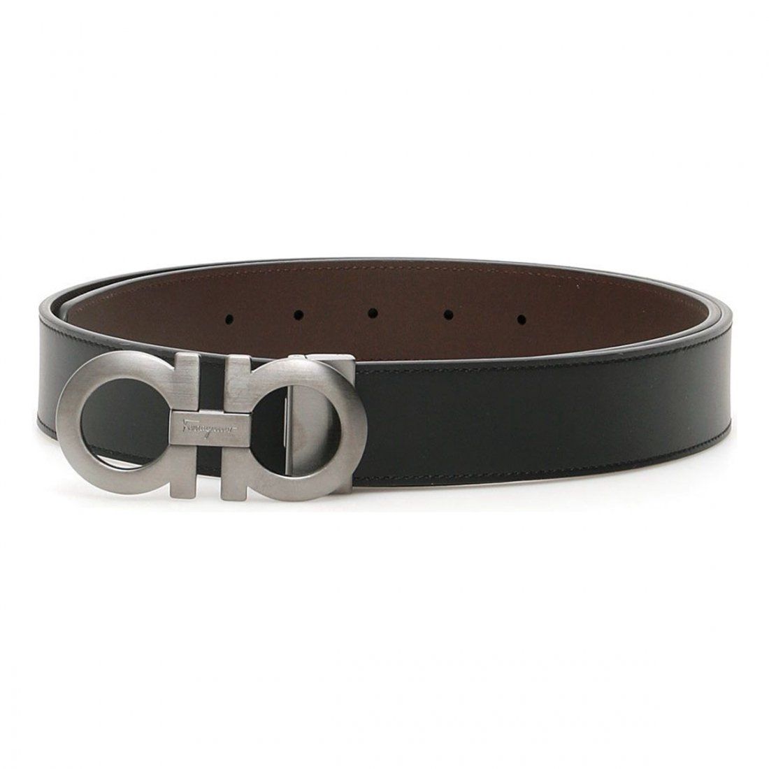 Ferragamo - Ceinture 'Reversible Double Gancio' pour Hommes