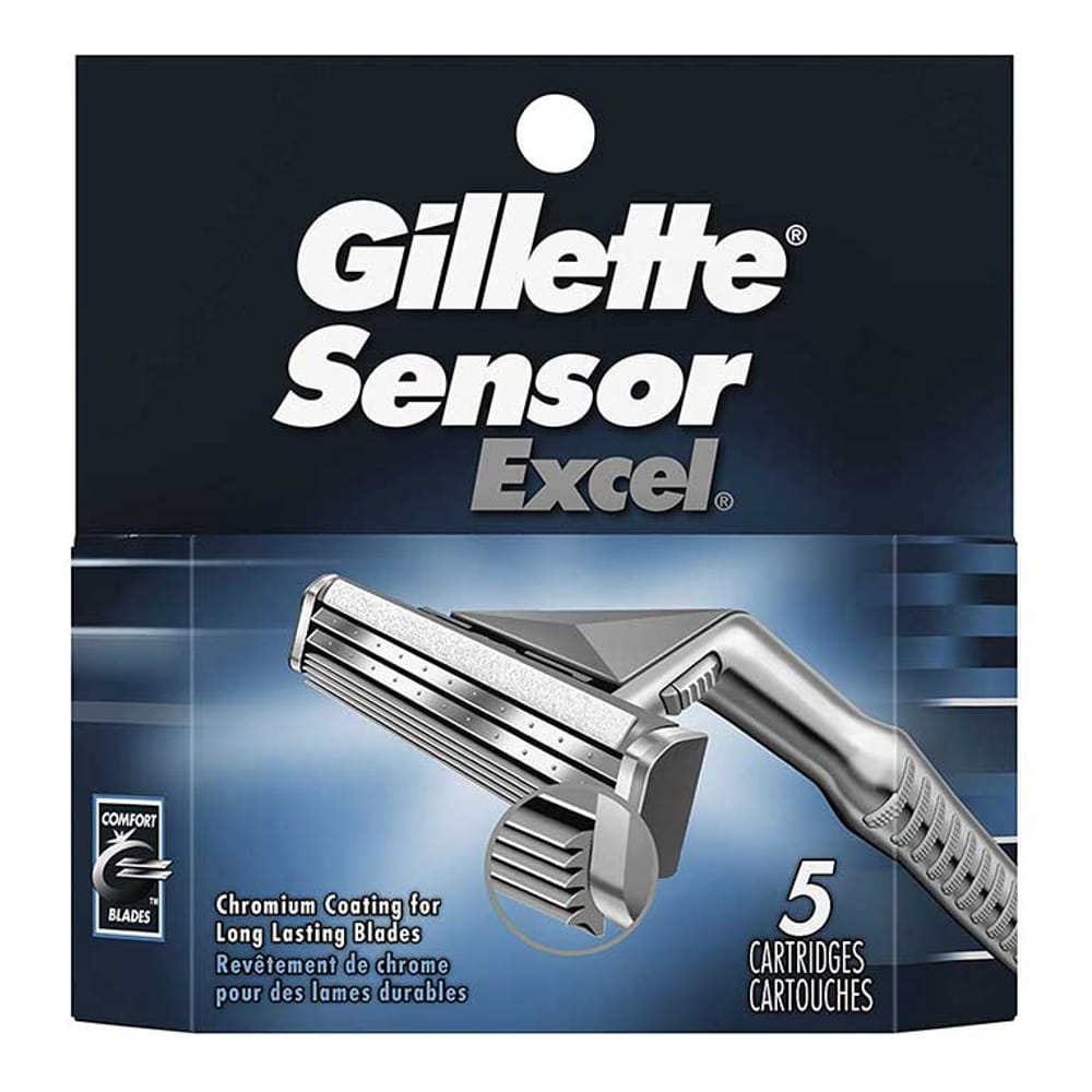 Gillette - Recharge pour rasoir 'Sensor Excel' - 5 Pièces