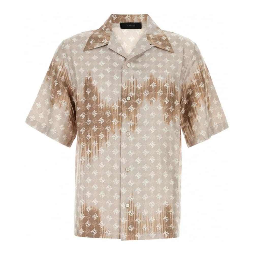 Amiri - Chemise à manches courtes 'Monogram-Print' pour Hommes