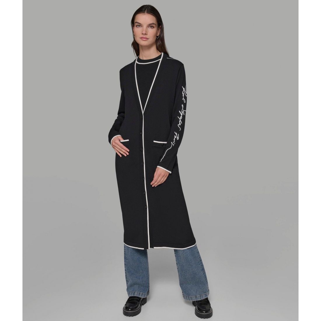 Karl lagerfeld paris - Cardigan 'Karl Signature Duster' pour Femmes