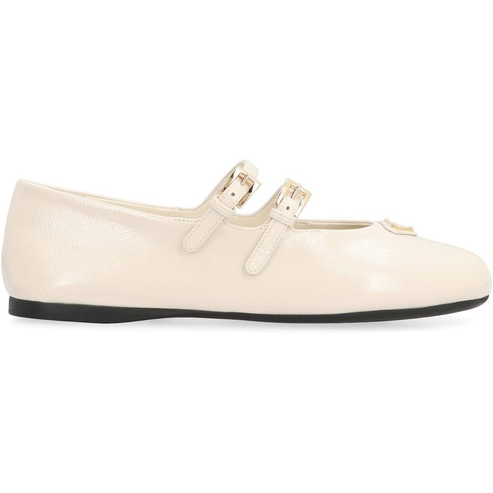 Prada - Ballerines 'With Logo' pour Femmes