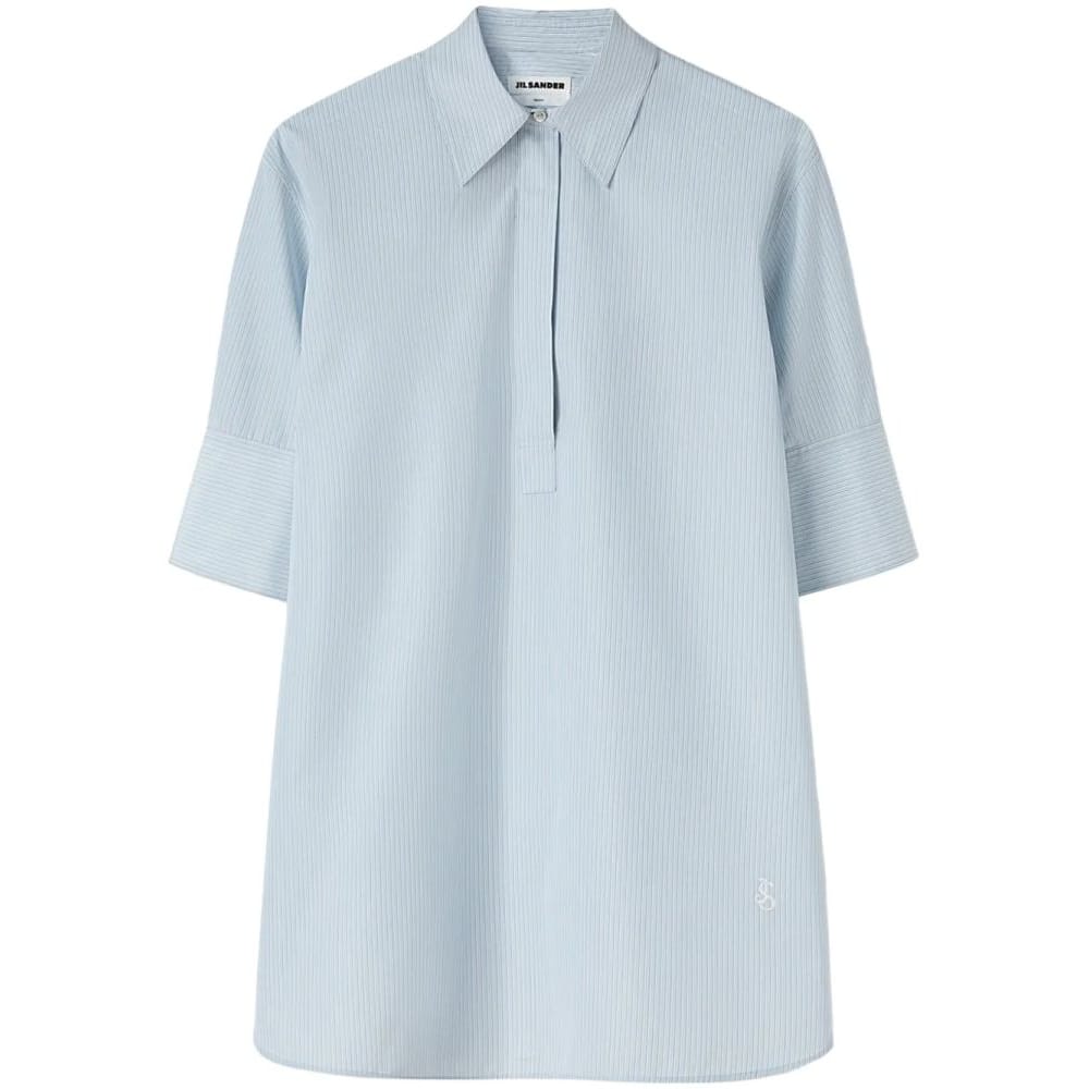 Jil sander - Chemise à manches courtes 'Striped Half-Sleeve' pour Femmes