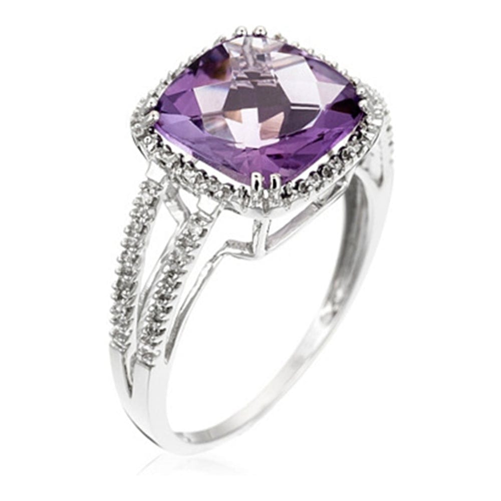 Comptoir du diamant - Bague 'Divine Améthyste' pour Femmes