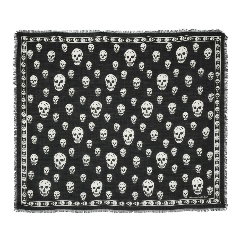 Alexander mcqueen - Écharpe en laine 'Skull' pour Femmes