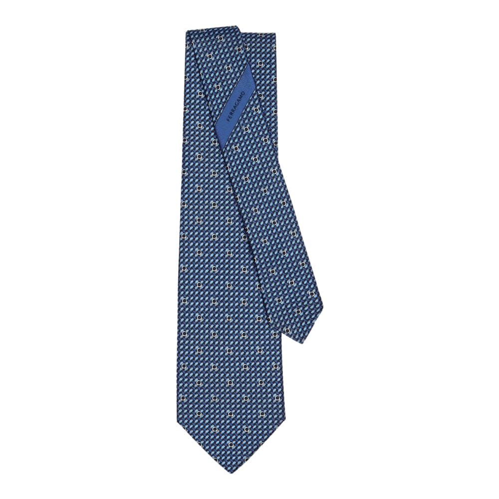 Salvatore ferragamo - Cravate 'Gancini Print' pour Hommes
