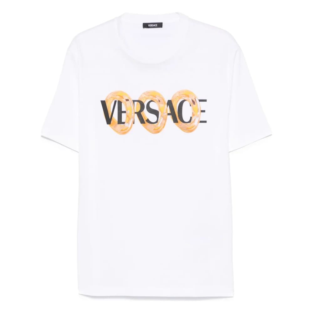 Versace - T-shirt 'Maxi Chain Logo' pour Hommes