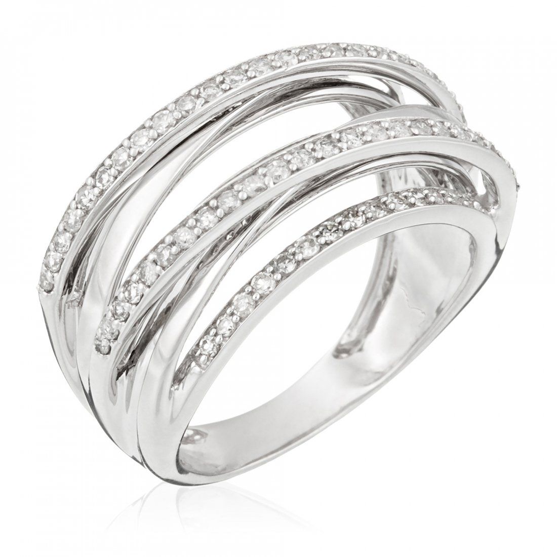 Diamanta - Bague 'Entrelacs Voltaire' pour Femmes