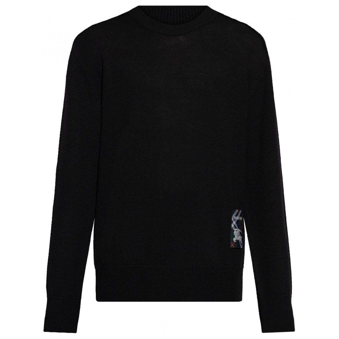 Burberry - Pull 'Logo-Patch Knitted' pour Hommes