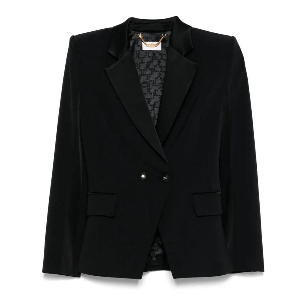 Elisabetta franchi - Blazer 'Satin-Lapel' pour Femmes