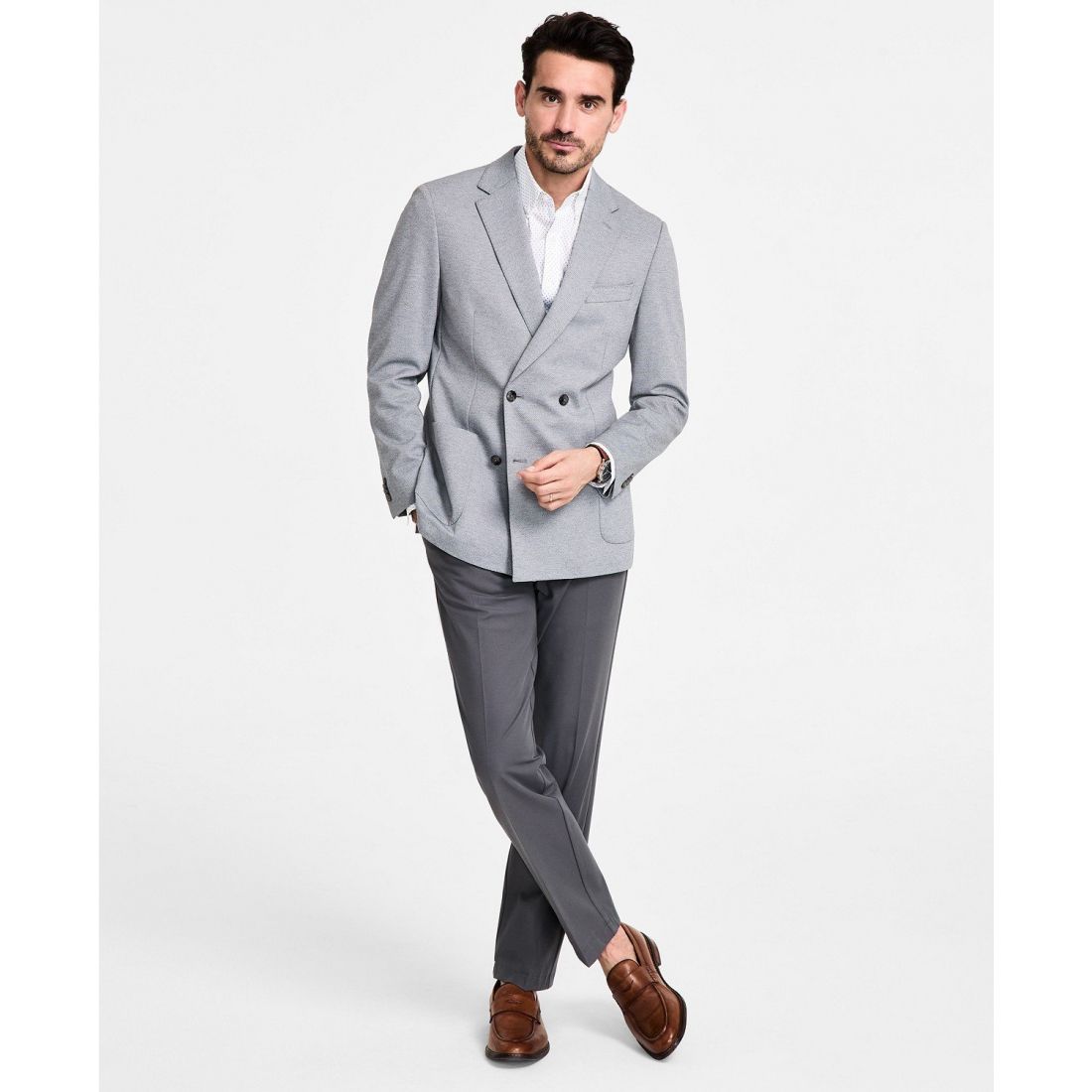 Michael kors - 'Classic-Fit Double-Breasted Sport Coat' pour Hommes
