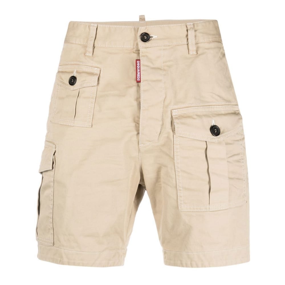 Dsquared2 - Bermuda cargo 'Logo-Tag Chino' pour Hommes