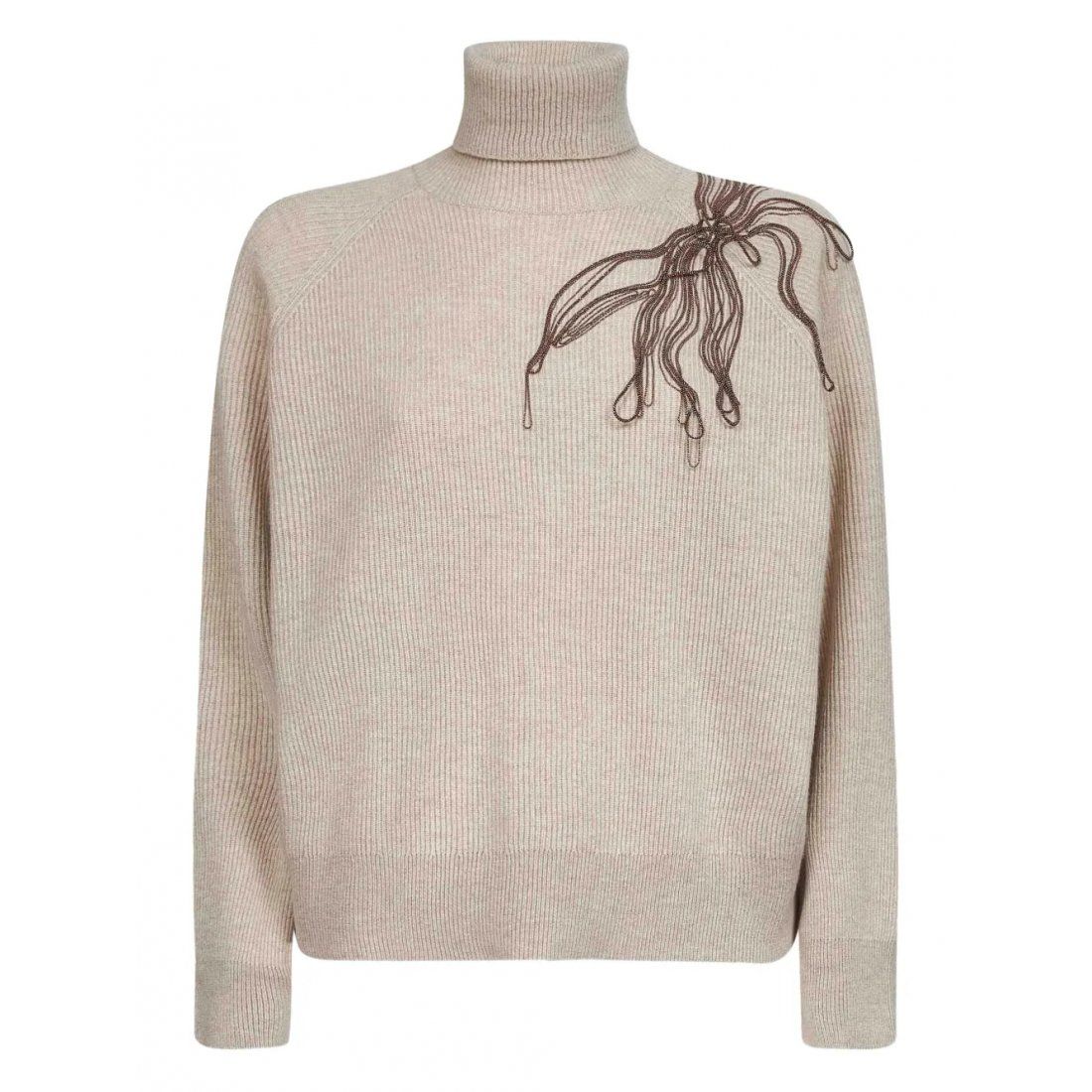 Brunello cucinelli - Pull en cachemire 'Embroidered' pour Femmes