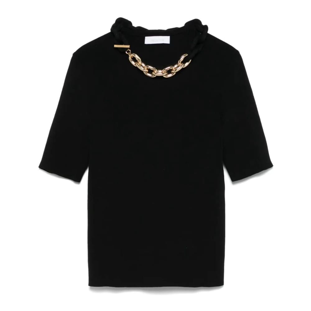 Paco rabanne - Top à manches courtes 'Chain Link-Detail' pour Femmes