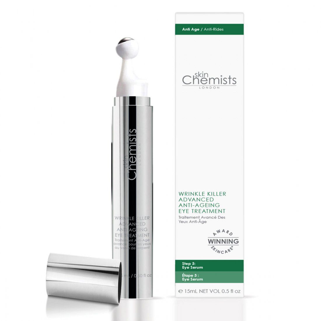 Skinchemists - Sérum pour les yeux 'Wrinkle Killer 4% Syn-Ake' - 15 ml