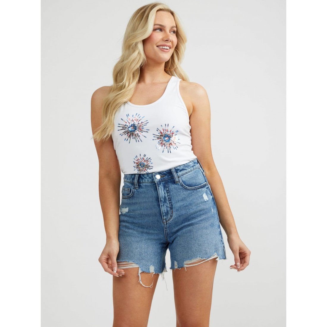 Guess - Débardeur 'Eco Fiya Firework' pour Femmes