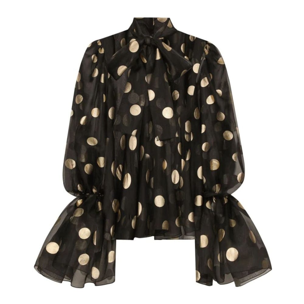 Dolce&gabbana - Blouse à manches longues 'Ruffled-Cuff Blouse' pour Femmes