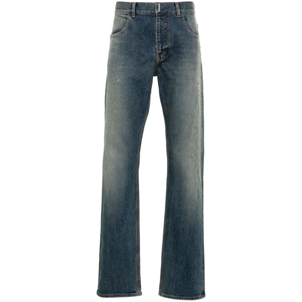 Givenchy - Jeans 'Logo-Plaque Distressed' pour Hommes
