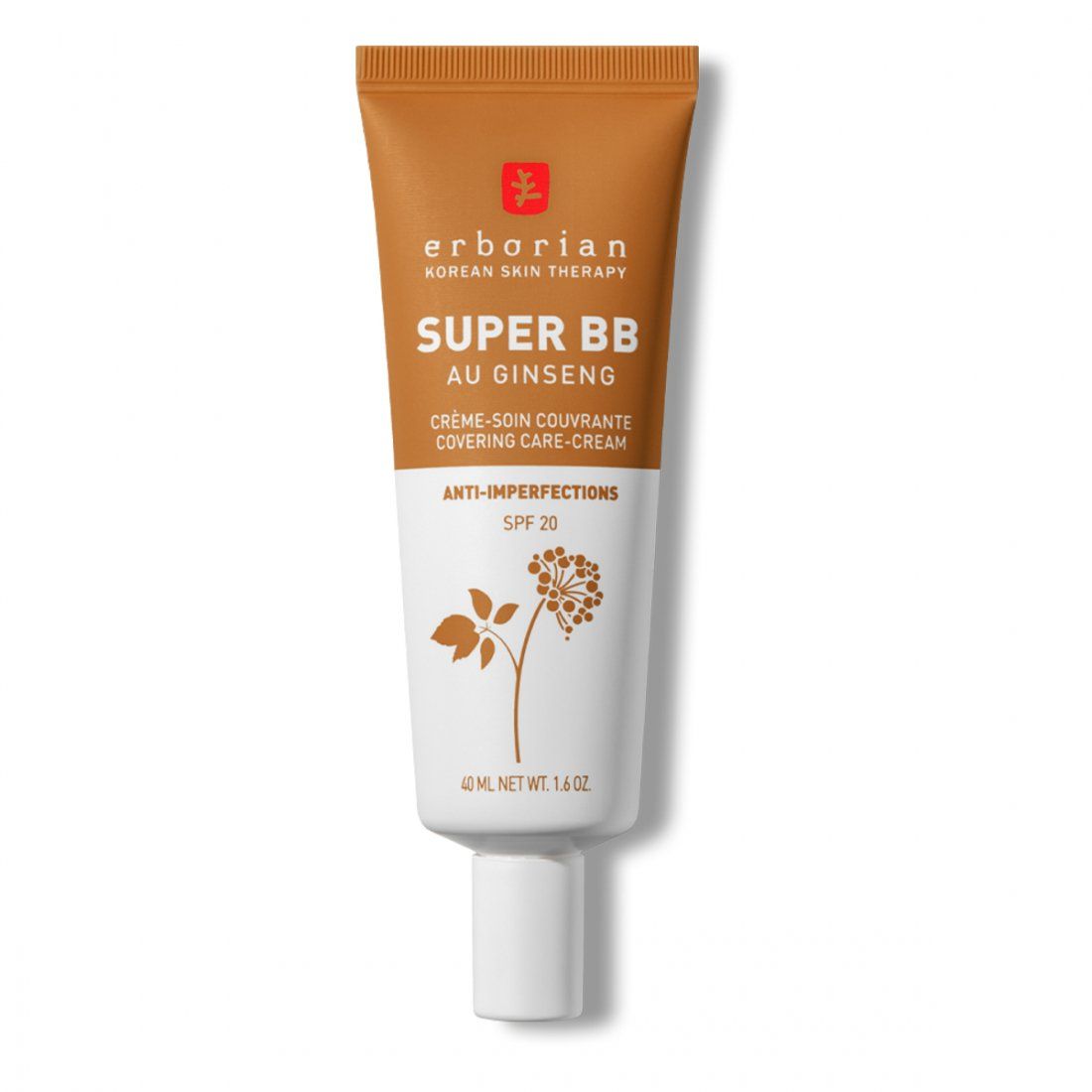 Erborian - Super BB - BB Crème Couvrante Anti-Imperfections Couvrante Sans Effet De Matière - Caramel 40 ml