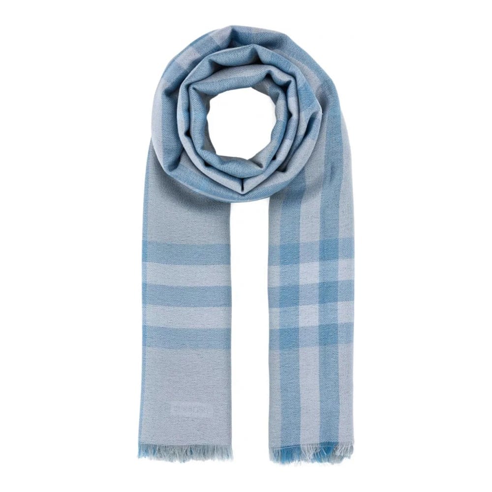 Burberry - Écharpe en laine 'Checked' pour Femmes