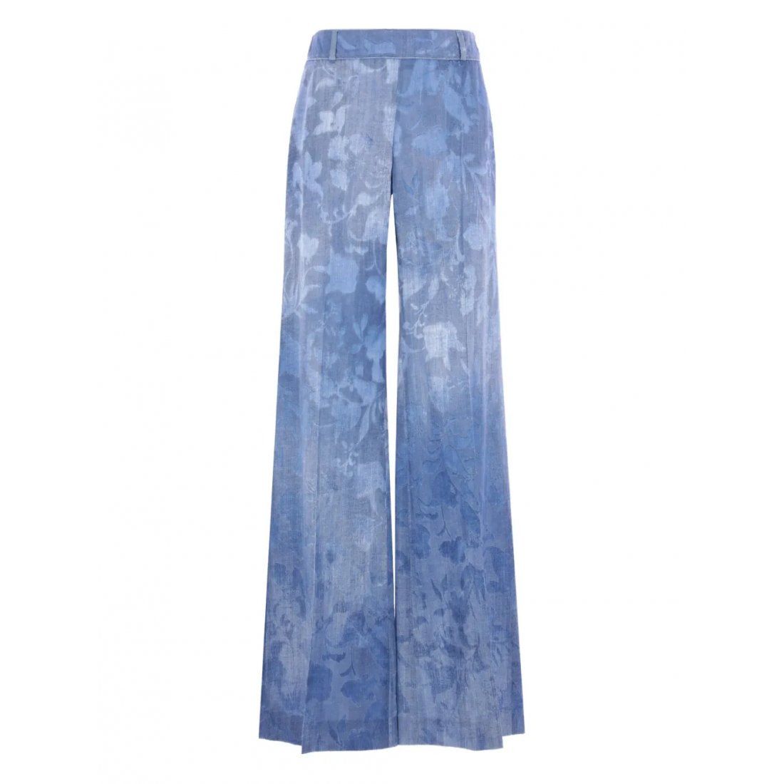 Ermanno scervino - Pantalon Palazzo 'Flora-Motif Devorè' pour Femmes