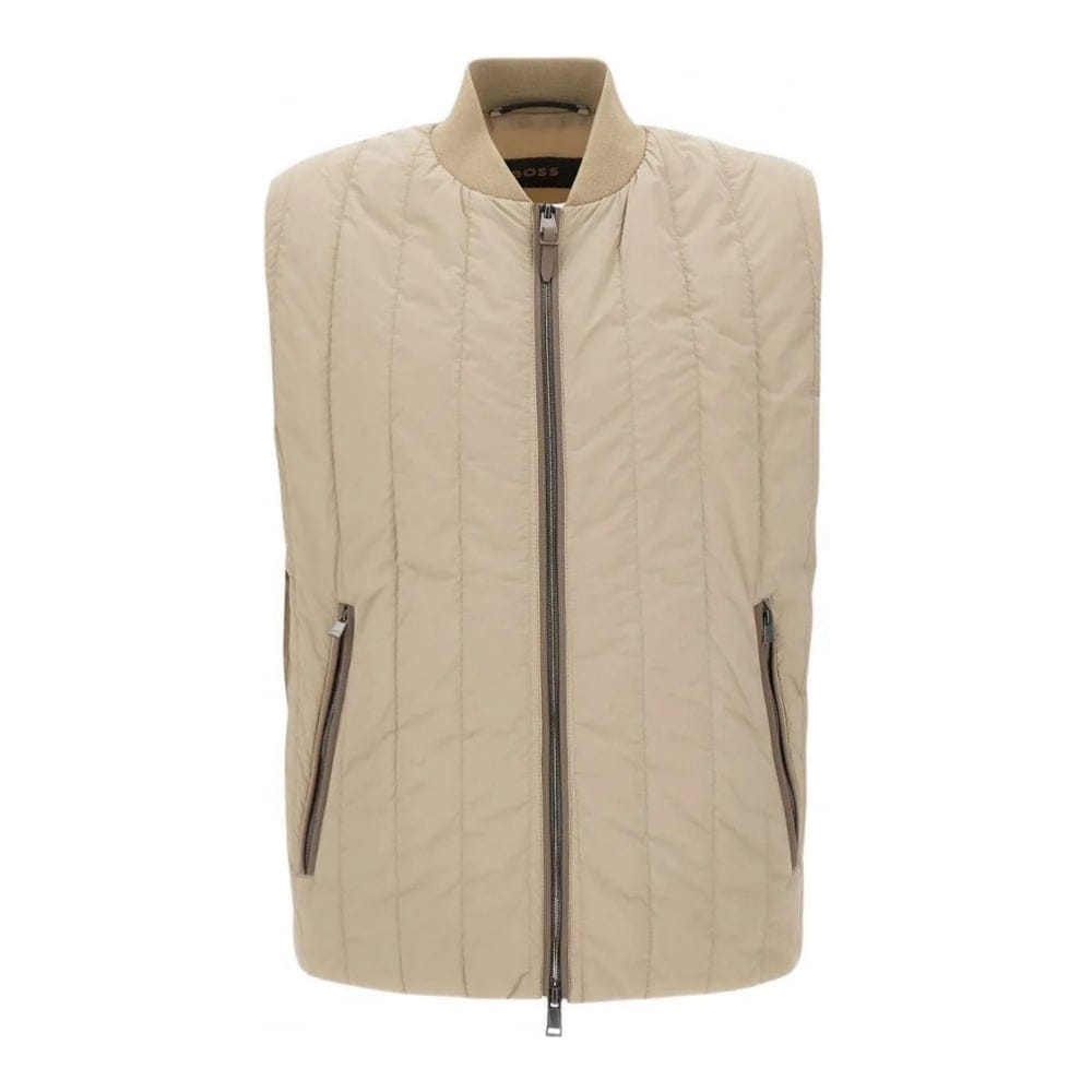Boss - Gilet 'Quilted Zip-Front' pour Hommes