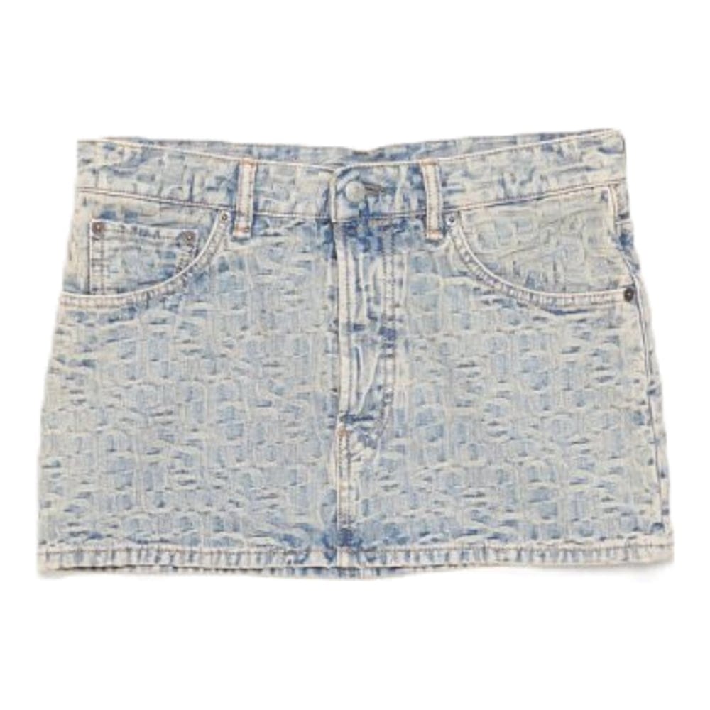Acne studios - Mini Jupe 'Monogram Denim' pour Femmes
