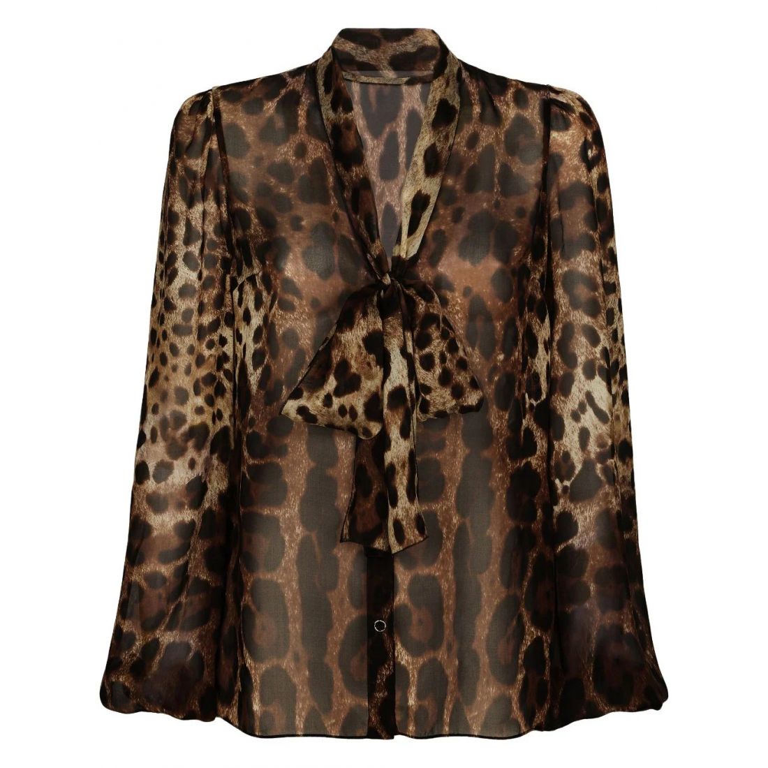 Dolce&gabbana - Blouse à manches longues 'Leopard-Print' pour Femmes