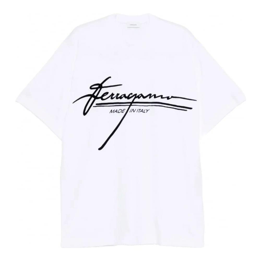 Ferragamo - T-shirt 'Signature-Logo' pour Hommes