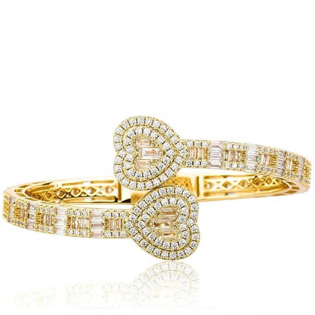 Liv oliver - Bangle 'Double Heart' pour Femmes