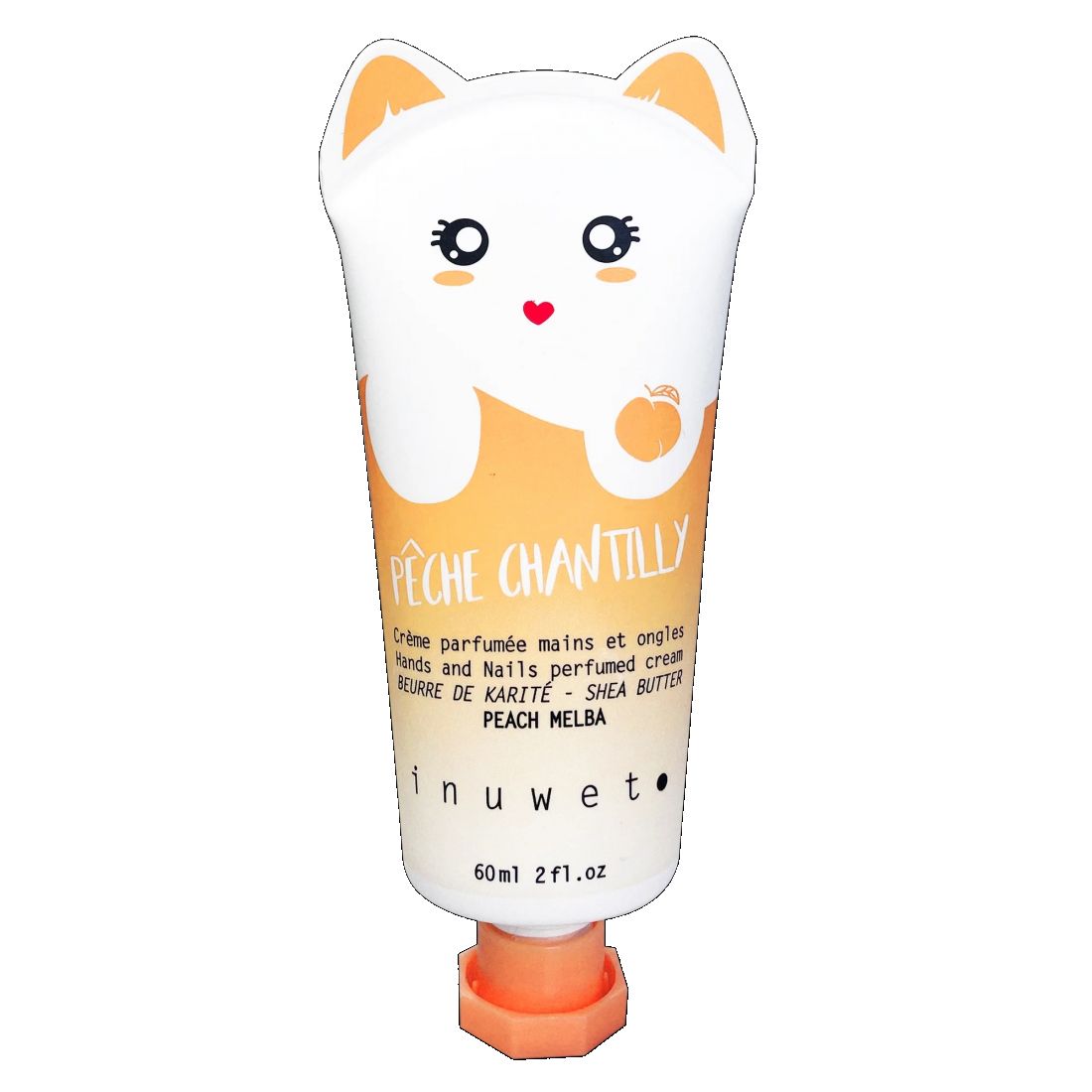 Inuwet - Crème pour les mains 'Pêche Chantilly' - 60 ml