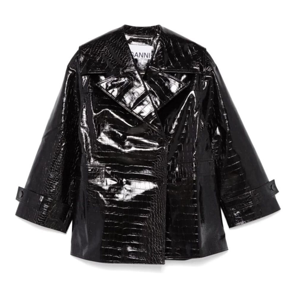 Ganni - Veste 'Croc-Embossed' pour Femmes