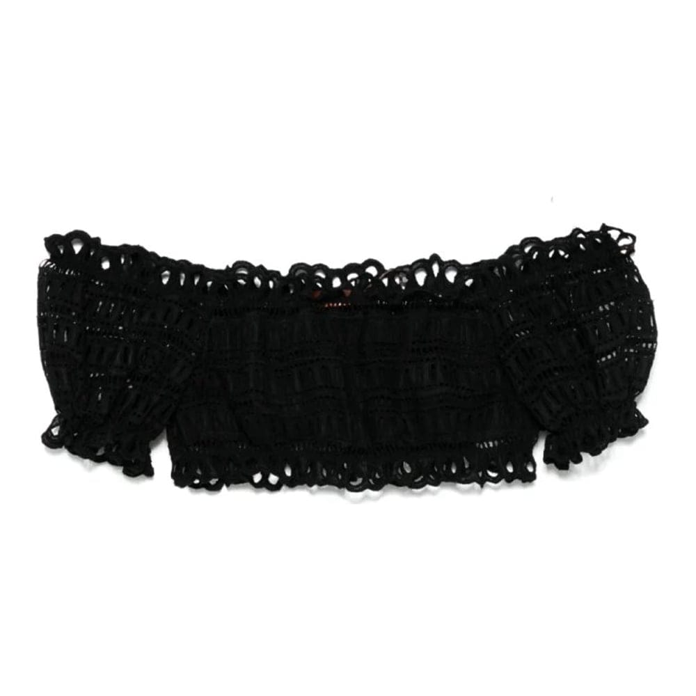 Ermanno scervino - Crop Top 'Broderie Anglaise' pour Femmes