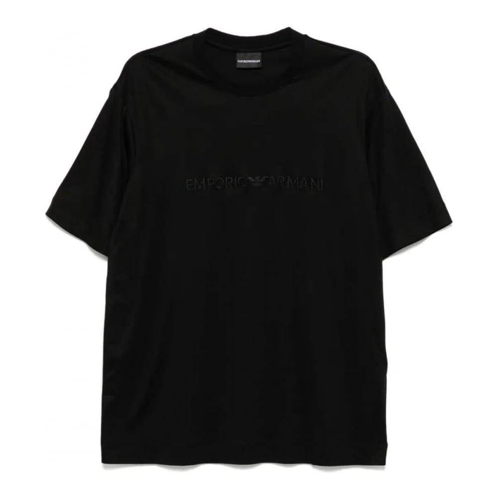 Emporio armani - T-shirt 'Logo-Embroidered' pour Hommes